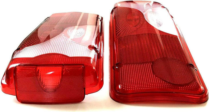 MelTruck® 2x Lichtscheibe Rücklichtglas Heckleuchte Ersatzglas Weiss SET