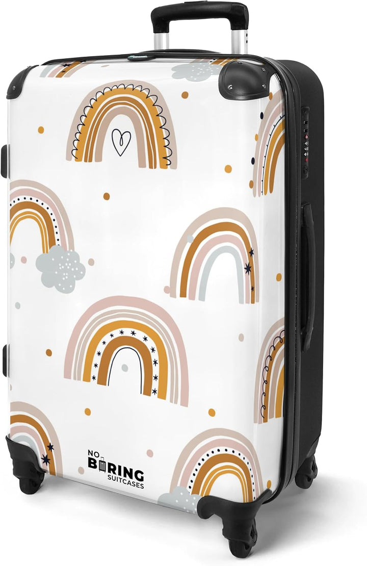 NoBoringSuitcases.com® Reisekoffer Kinder mädchen Mädchengeschenke Rollkoffer Reisekoffe Weichgepäck