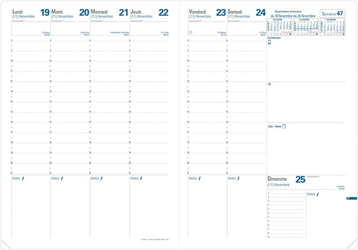 Quo Vadis Impala Consul Terminkalender, Wochenansicht, 21 x 29,7 cm, Schwarz, Jahr 2017, evtl. nicht