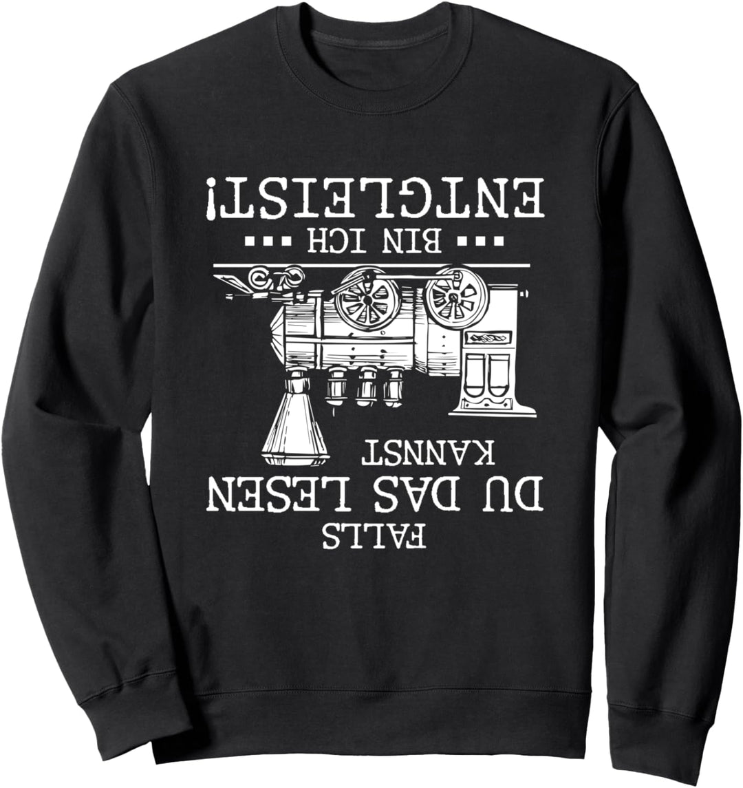 Falls Du Das Lesen Kannst Bin Ich Entgleist Zug Eisenbahn Sweatshirt