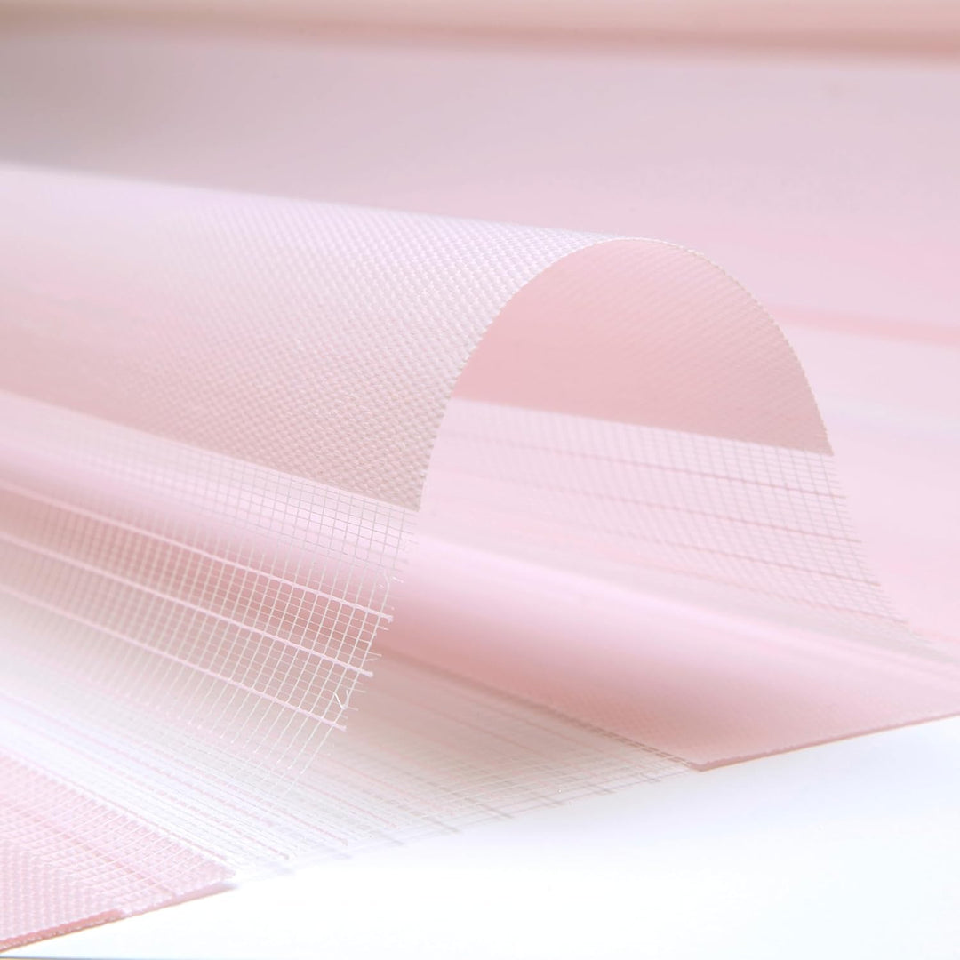 Blindecor - Indus doppelrollo klemmfix ohne bohren - duo rollo klemmfix Rosa - 87 x 180 cm (Breite x