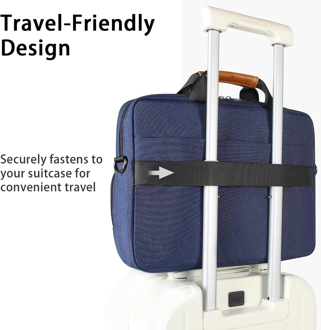 DOMISO Laptoptasche 17 Zoll Wasserdicht Laptop Tasche Aktentasche Herren Schultertasche Notebooktasc