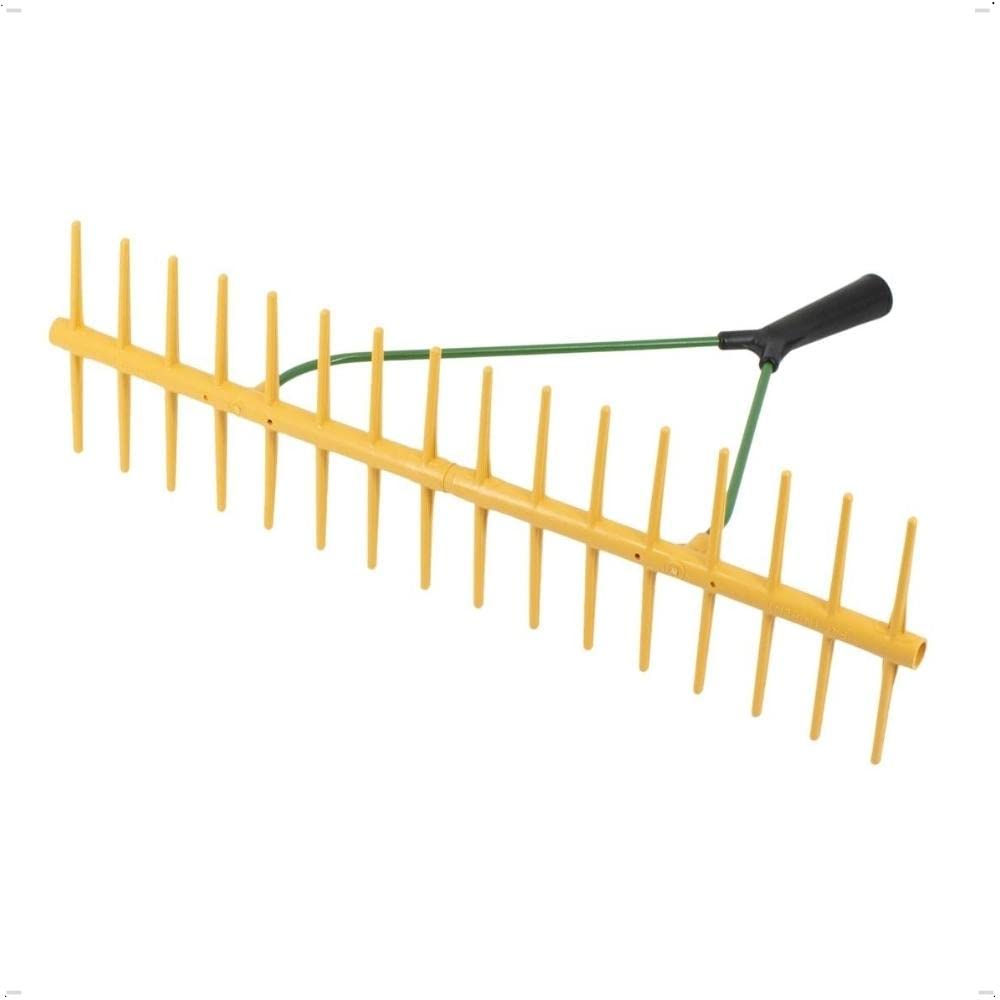 Rekord Rechen mit 2x16 Zinken aus Kunststoff, zweiseitig ohne Stiel Breite: 64 cm Gartenrechen, Heur