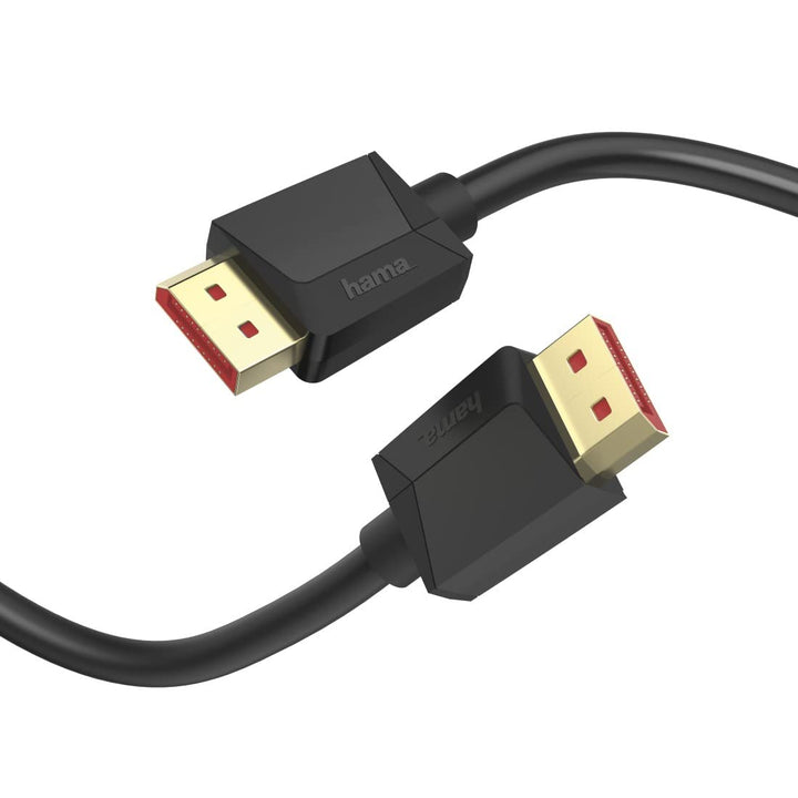 Hama Displayport Kabel 2m lang DP Kabel 1.4 (Display Port Cable mit Ultra HD 8k @ 60 Hz, Monitorkabe