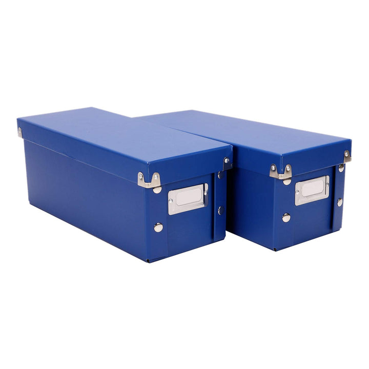 Snap-N-Store CD-Aufbewahrungsbox – 2 Stück, langlebig, 5,1 x 5,1 x 13,2 Zoll CD-Halter mit Deckel zu