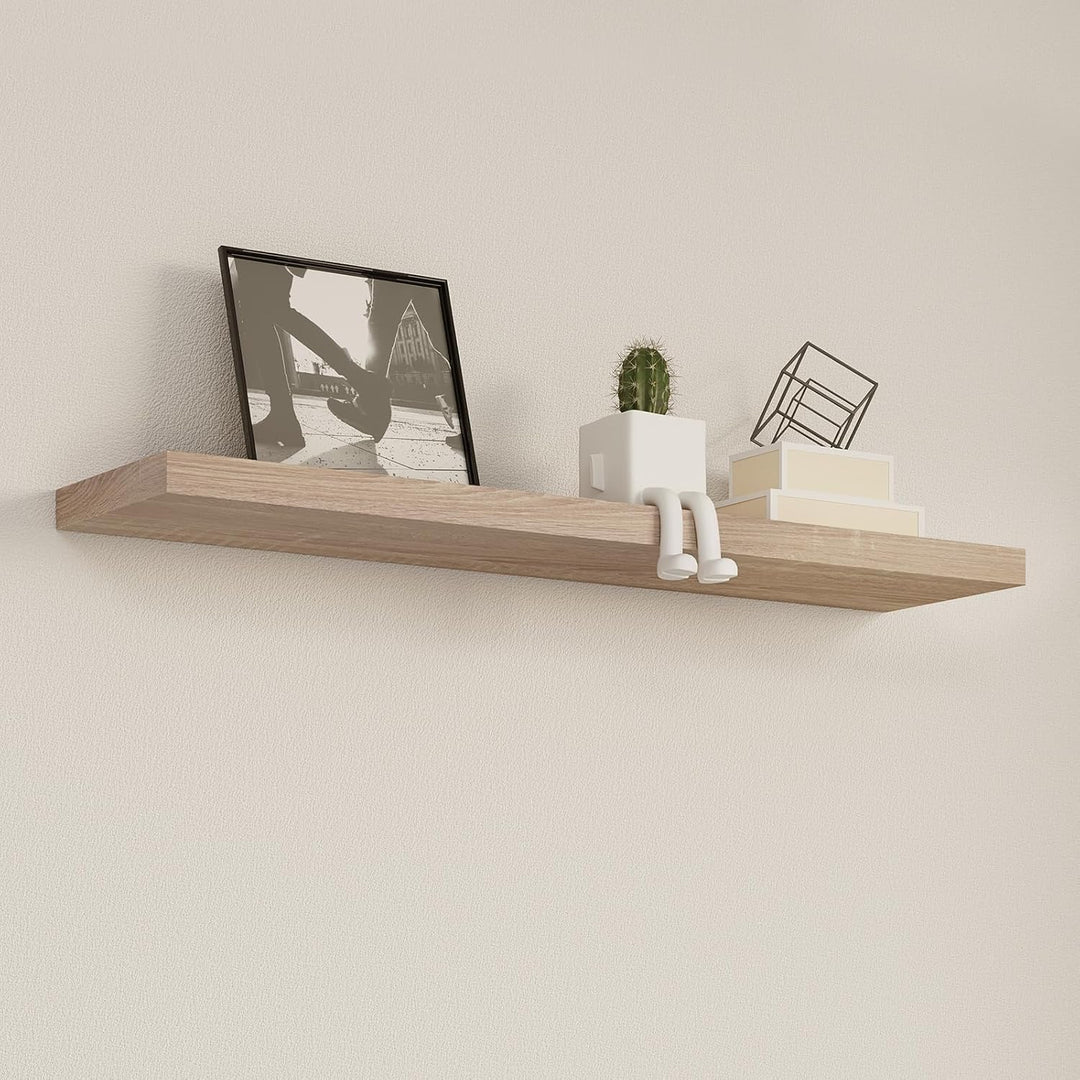 EUGAD Wandregal Wandboard 2er Set Hängeregal Holz Board Modern Eiche Gelb 40x22,9x3,8cm 0114QJ-2 Eic