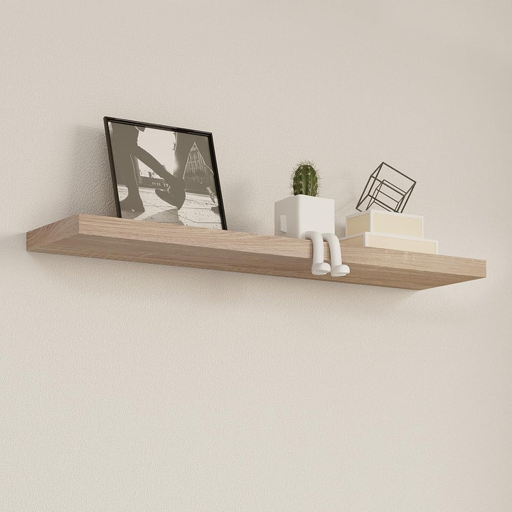 EUGAD Wandregal Wandboard 2er Set Hängeregal Holz Board Modern Eiche Gelb 40x22,9x3,8cm 0114QJ-2 Eic