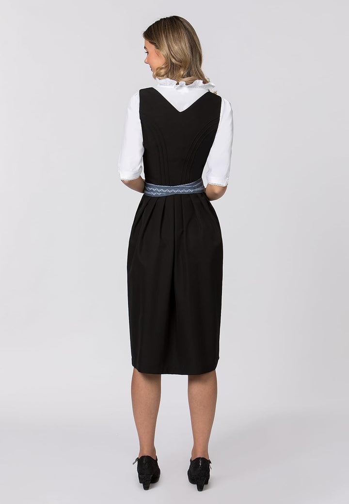 Stockerpoint Damen Schürze Claire Dirndlschürze, Rauchblau, Regular