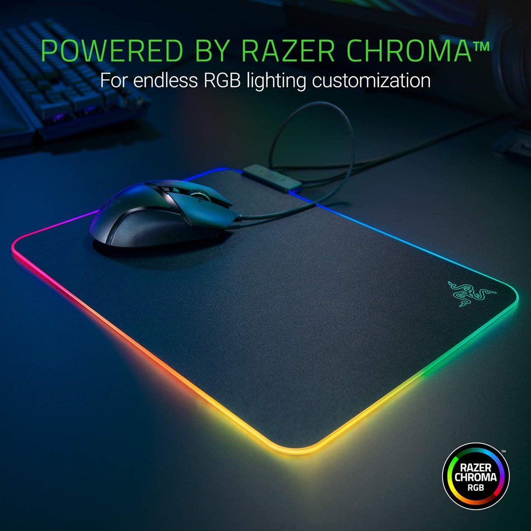 Razer Firefly V2 - Gaming-Mauspad mit mikrotexturierter Oberfläche und Chroma RGB-Beleuchtung (Kabel