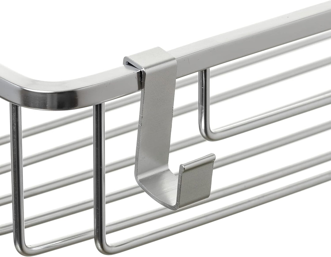 TATAY 2 Höhen Bildschirmregal mit Aluminiumaufhänger, 100% Edelstahl, eloxiertes Aluminium, modernes