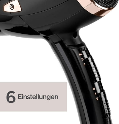 BaByliss Cordkeeper 2000 Ionic-Haartrockner D373E, einzigartige Kabeleinzugsfunktion Im Griff, 2000