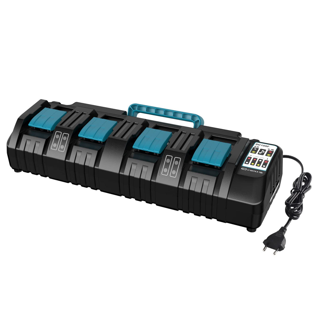 18V 4 Port Ladegerät DC18SF für Makita 14,4V-18V Lithium Batterien BL1850 BL1815N BL1830 BL1840 BL18