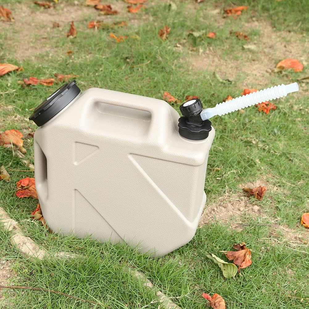 RUYI Wasserkanister mit Hahn und Schraubdeckel, Camping Wasserkanister BPA-frei Trinkwasserkanister,