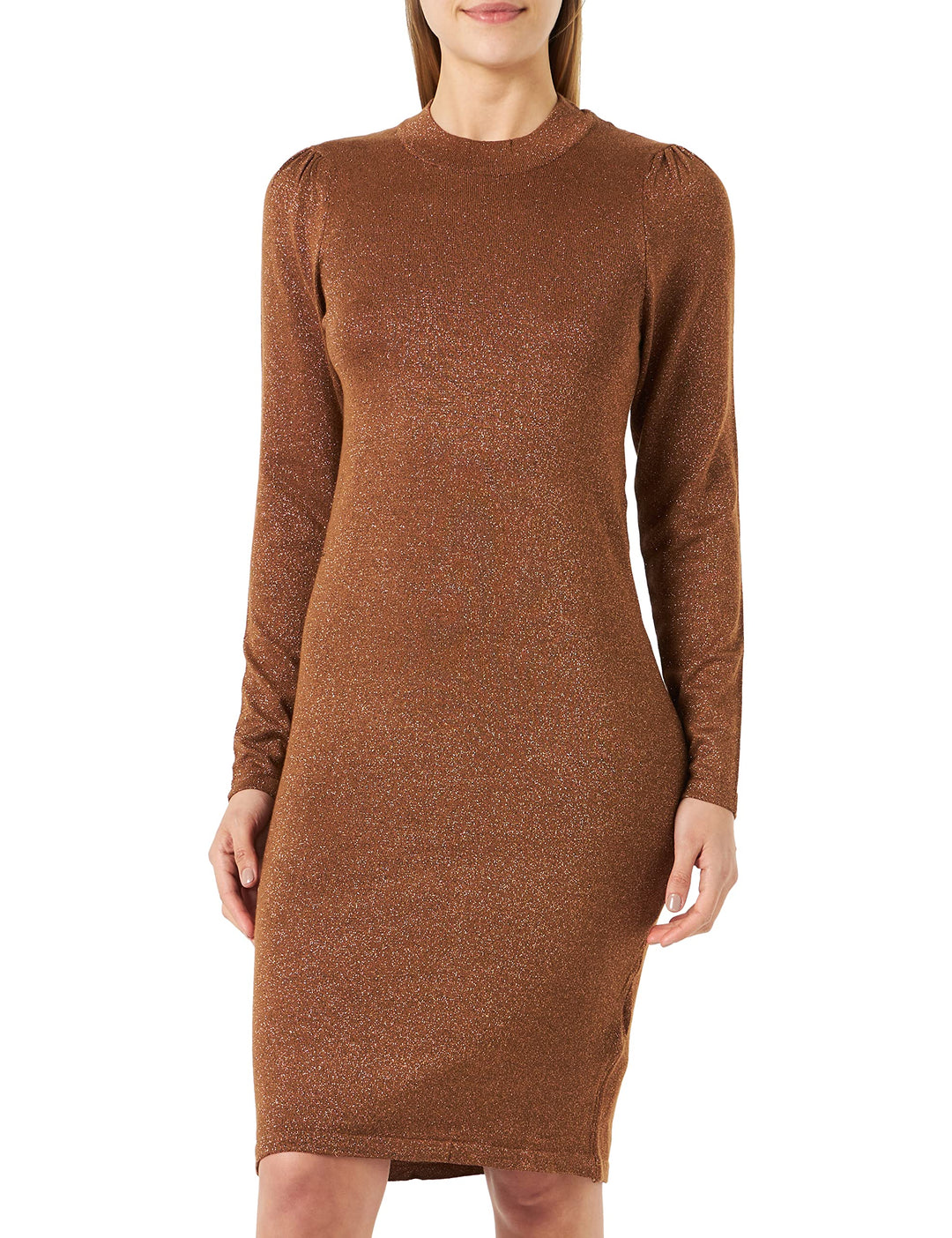 ICHI Damen Kleid XS 181031/Toffee, XS 181031/Toffee