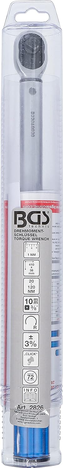 BGS 2826 | Drehmomentschlüssel | Abtrieb Aussenvierkant 10 mm (3/8") | 20 - 120 Nm, 10 mm (3/8") | 2