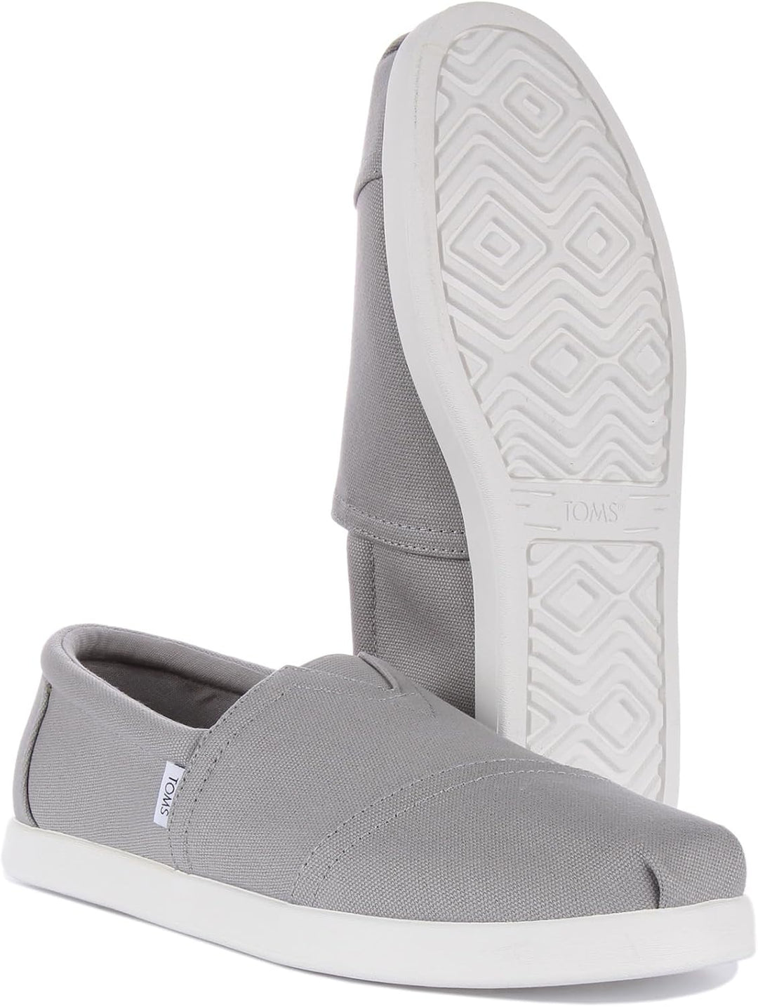 TOMS Herren Alp FWD Flacher Slipper 46 EU Grau Recycelte Baumwollleinwand, 46 EU Grau Recycelte Baum