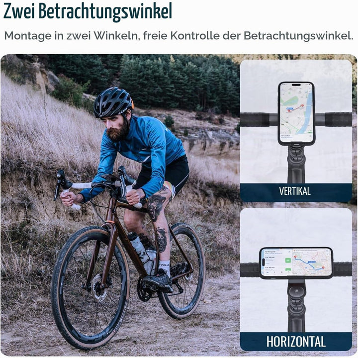 sincetop Fahrrad-Handyhalterung, Mountainbike-Vorbau Handyhalter, universelle Aluminium-Lenkerhalter