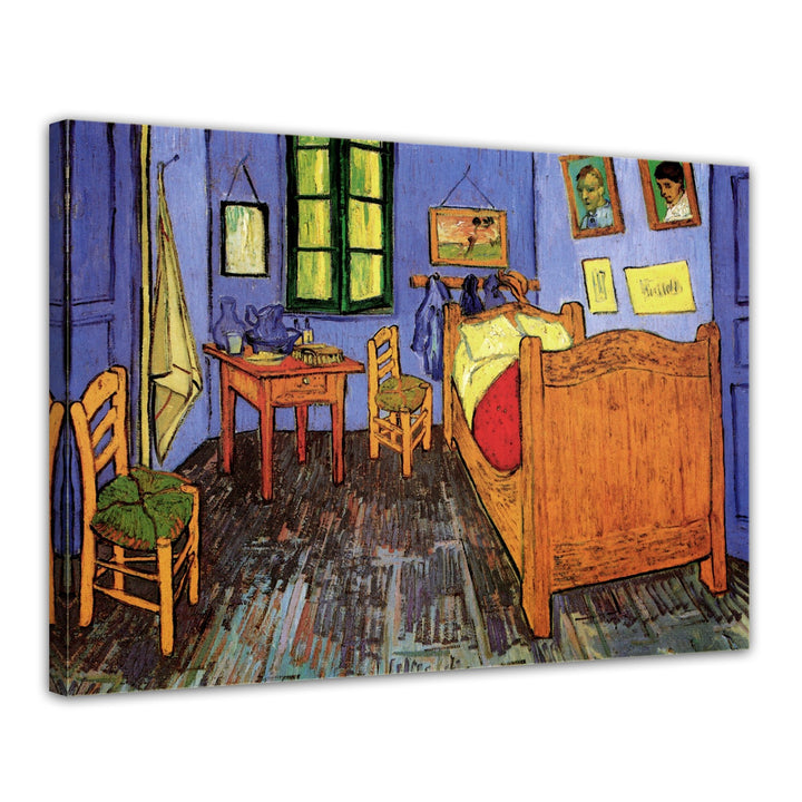 Bilderdepot24 Bild auf Leinwand | Vincent van Gogh Vincents Schlafzimmer in Arles in 60x50 cm als Wa