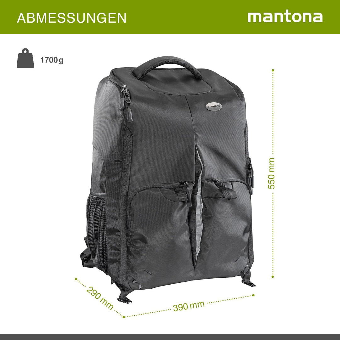 Mantona universal Drohnenrucksack schwarz
