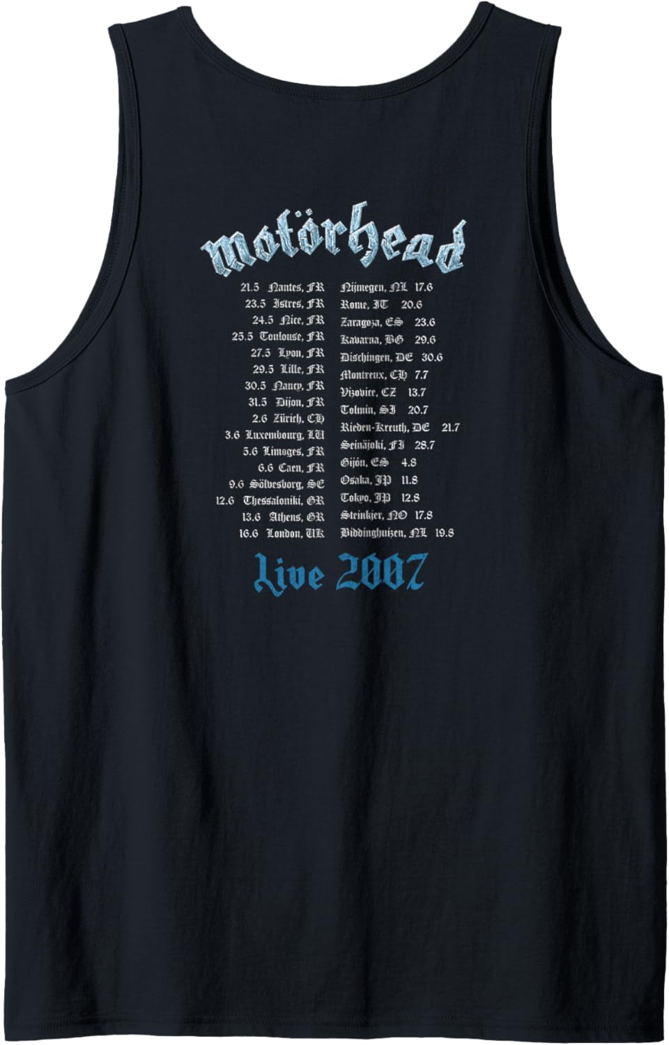 Motörhead – Kiss Of Death Vintage Front/Back Tank Top