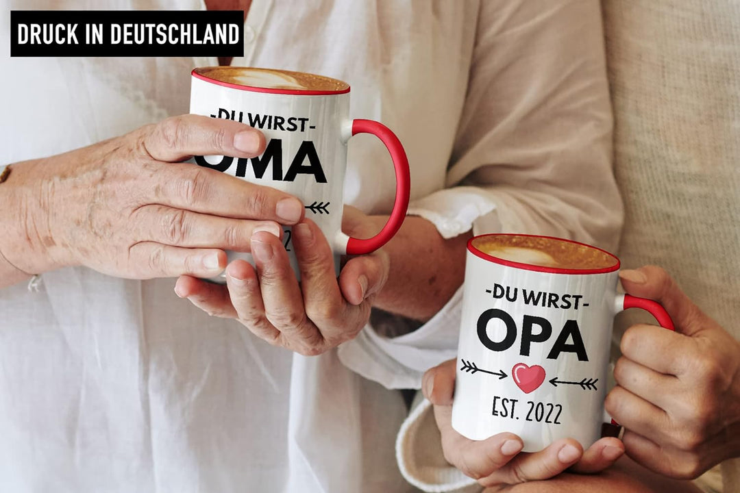 Trendation - Ihr werdet Oma und Opa 2022 Geschenk Schwangerschaft Verkünden Baby Überraschung Du Wir