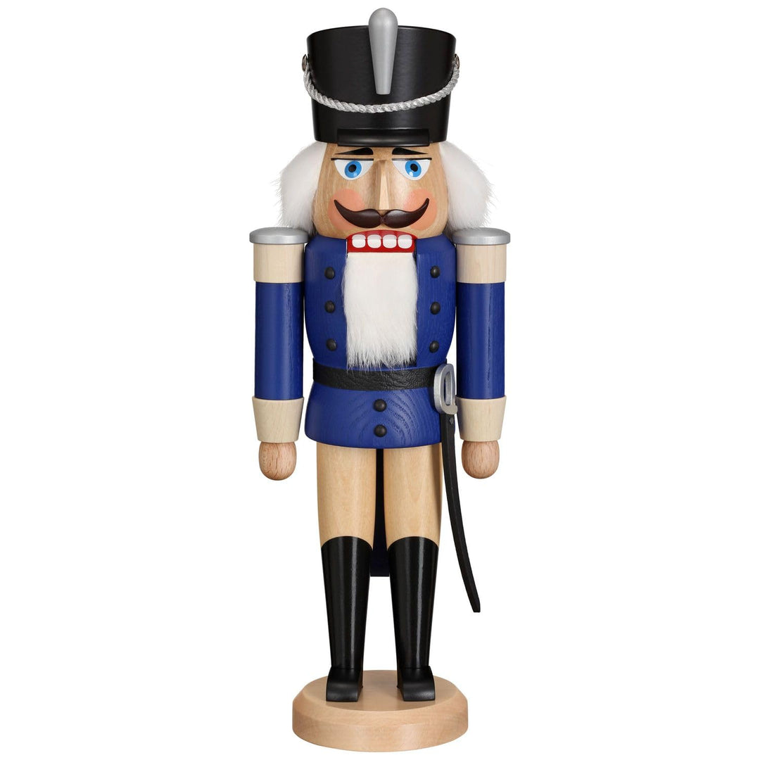 Seiffener Volkskunst | Nussknacker aus dem Erzgebirge | Husar mit Säbel 37 cm | Nussknacker Deko Fig