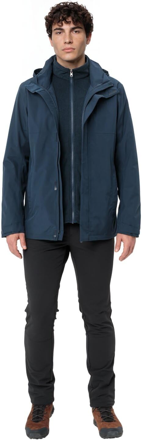 VAUDE Herren Rosemoor 3in1 Jacke Doppeljacke S dark sea, S dark sea