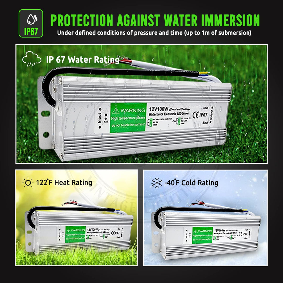 12 V wasserdichter IP67_LED-Treiber-Netzteil-Transformator 240V DC 12V 25A 300W für LED-Streifen UK