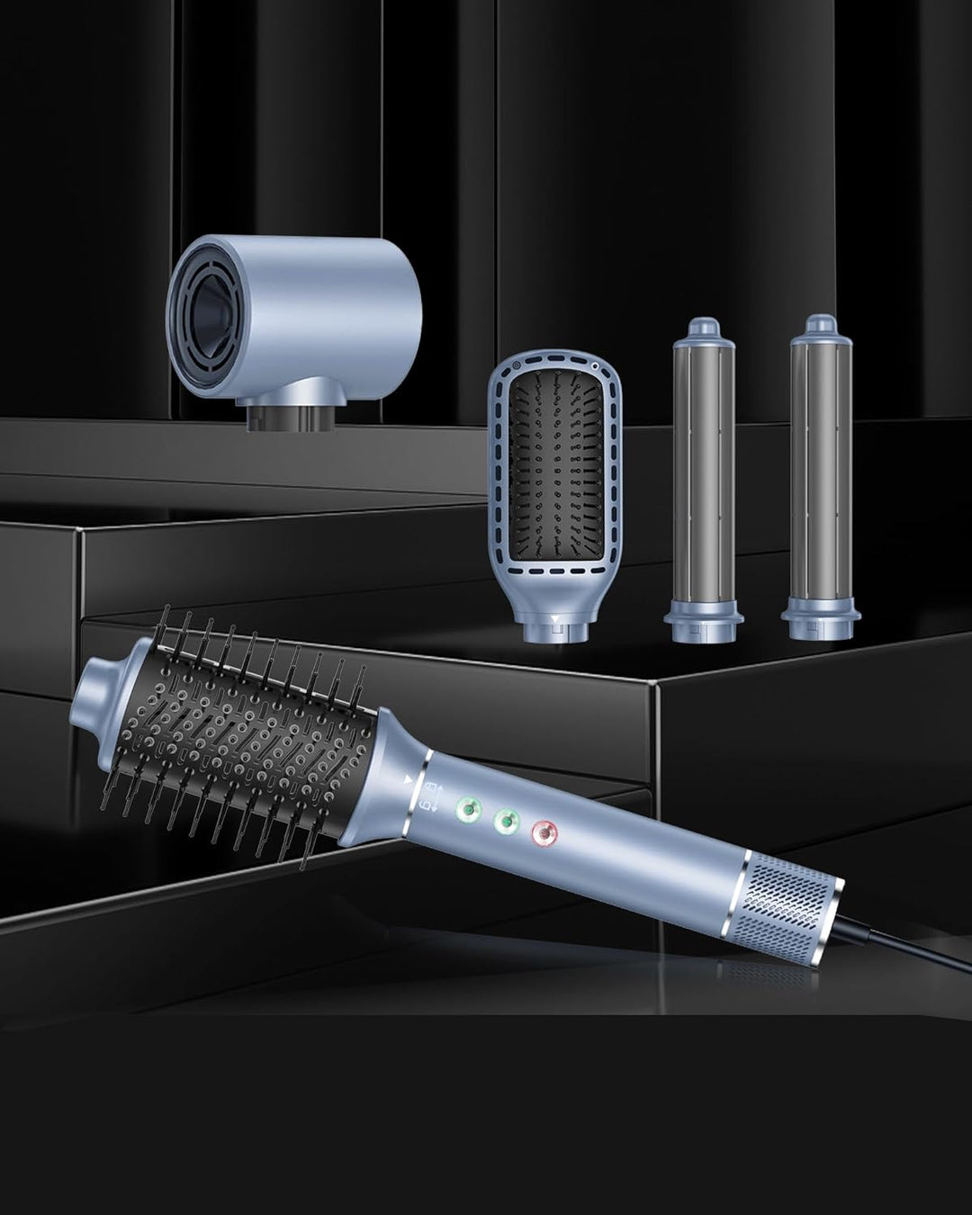 5 in 1 Airstyler,OKWRAP Hair Styler With 110000 U/Min Hochtouriger Motor Haartrockner Warmluftbürste