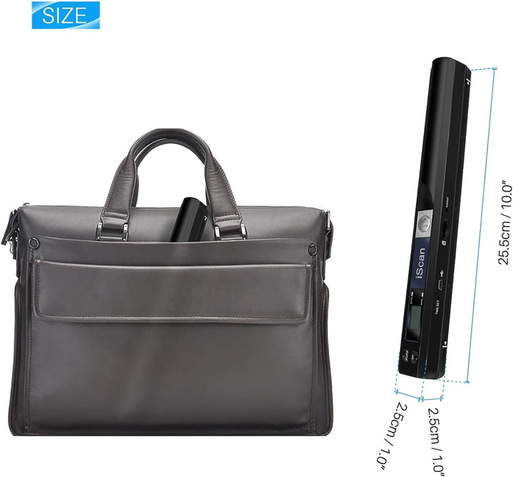 AOZBZ Portable Document Scanner Dokumentenscanner, 900DPI Mobile USB Handscanner A4 Farb Photo Scann