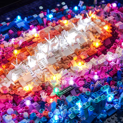 LocoLee Licht Kompatibel mit Lego Art Die Milchstrassen-Galaxie, Nur Lichter Set - Kein Modell, Fern