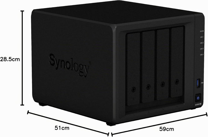 SYNOLOGY 4-Bay DDR4 ECC 2X USB3,2-I 1 DS923+ 4GB RAM 4-bay; 4GB DDR4 DS923+ DiskStation, 4-bay; 4GB