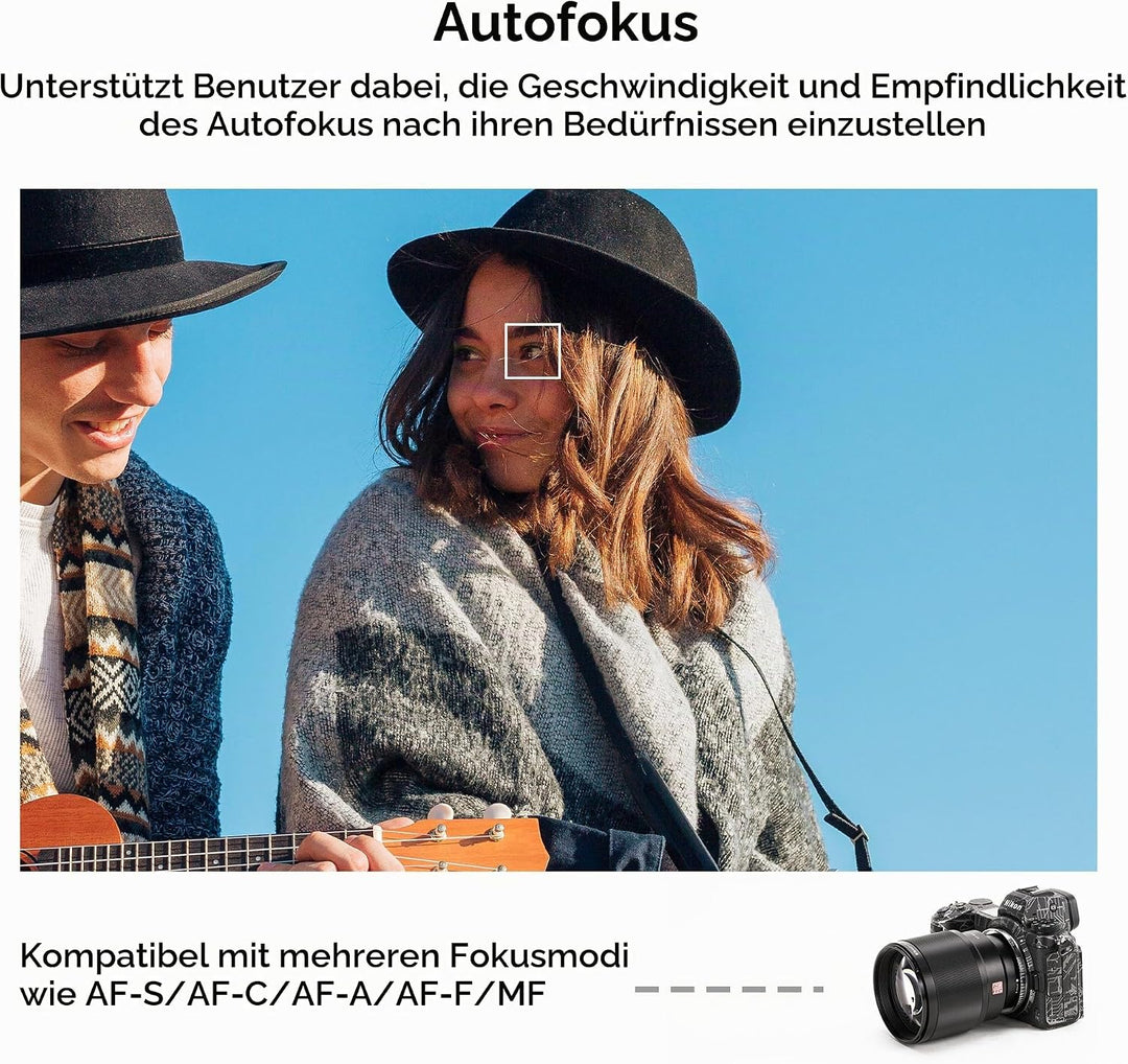 VILTROX E-Z Objektivadapter, Autofokus Adapter Konverter für Objektiv kompatibel mit Objektiv und Mo
