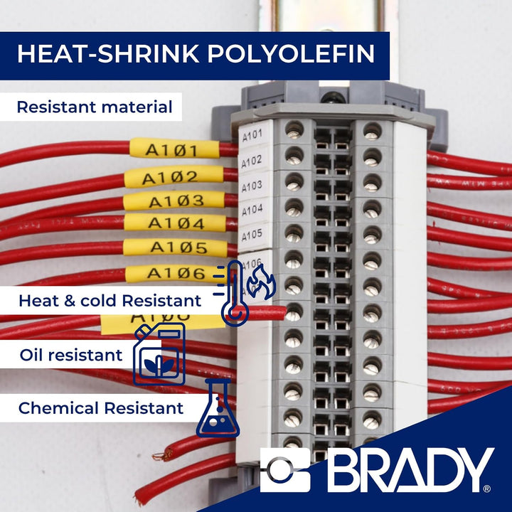 Brady (M21-375-C-342) PermaSleeve Schrumpfschläuche aus Polyolefin für BMP21-PLUS; BMP21 16.40 mm x