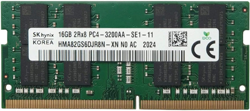 Hynix HMA82GS6DJR8N-XN 16GB DDR4 3200MHz SODIMM RAM PC4-25600 Arbeitsspeicher für Laptops, Desktop M