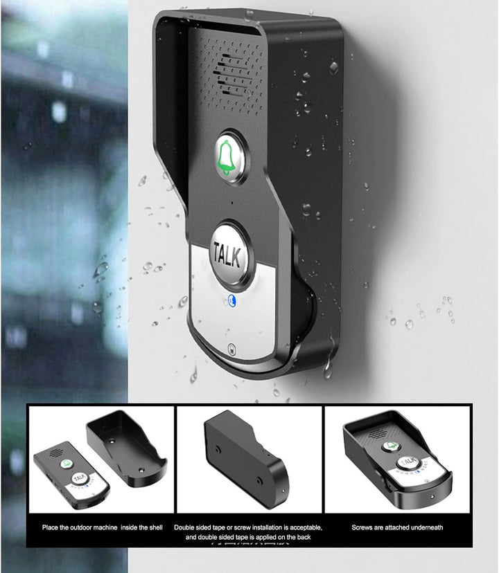 Drahtlose Stimme Intercom Türklingel Lange Abstand 3 Gang Einstellbare Sound Intercomunicador Stimme