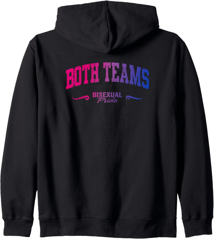 Both Teams Bisexual Sport LGBTQAI+ Kapuzenjacke