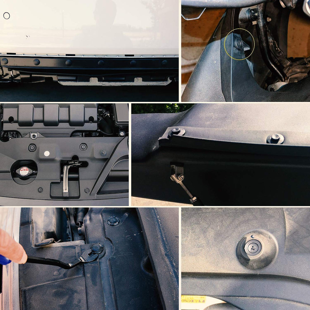 Nilight 635 Stück Auto Push Retainer Clips - 16 beliebtesten Grössen Nylon Stossstange Fender Nieten