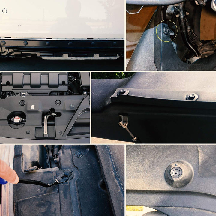 Nilight 635 Stück Auto Push Retainer Clips - 16 beliebtesten Grössen Nylon Stossstange Fender Nieten