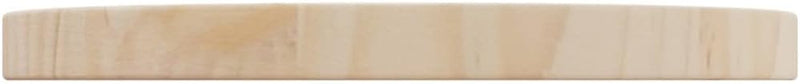 homiuse Tischplatte Rund Hellbraun Ø30x2,5 cm Massivholz Kiefer Holzplatte Massiv Holzplatte Rund Ti