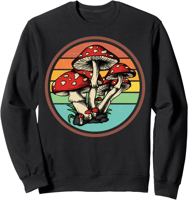 Cool Vintage Mushroom Fungi Mycology enthusiast Sweatshirt
