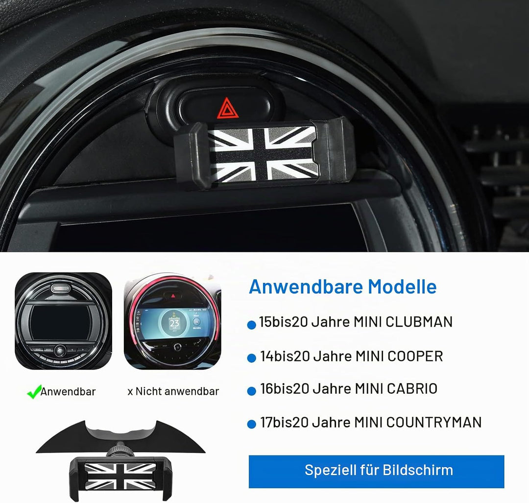 Handyhalterung für Mini Cooper S JCW One F54 F55 F56 F57 F60, Horizontal Platzierbar, Kundenspezifis