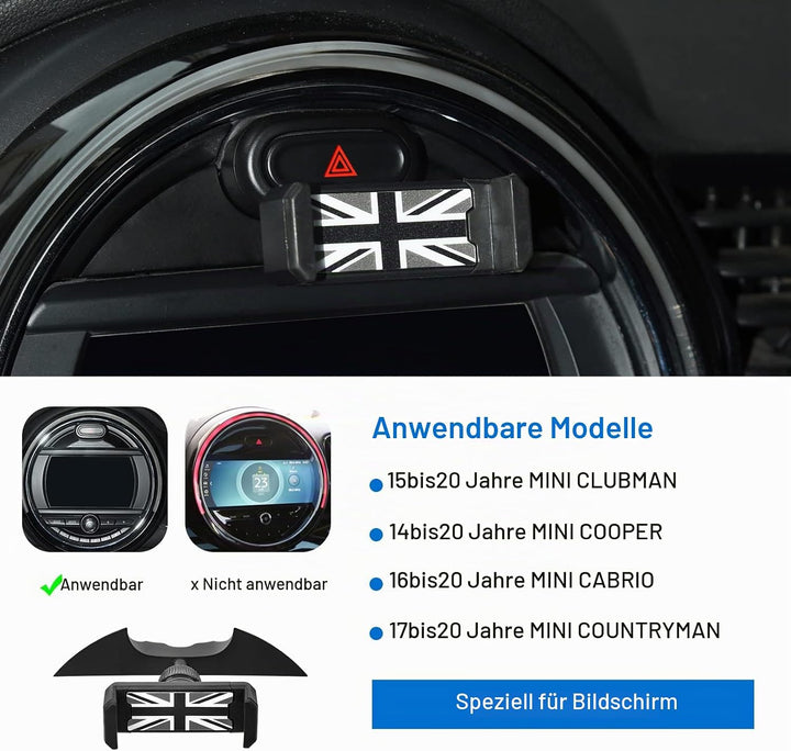 Handyhalterung für Mini Cooper S JCW One F54 F55 F56 F57 F60, Horizontal Platzierbar, Kundenspezifis