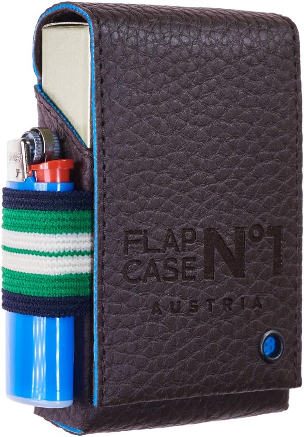 FLAPCASE N°1 • RODEO • Designer Zigarettenetui, Made in Austria, Gummiband, Leder vegan Zigarettenbo