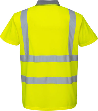 Portwest Hi-Vis Kurzarm-Polohemd L Gelb, L Gelb