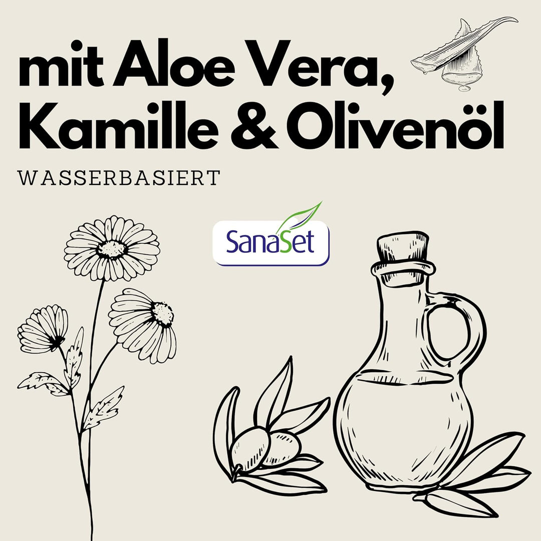 SanaSet Baby Feuchttücher - sanftes Toilettenpapier/Spucktücher mit Aloe Vera, Kamille & Olivenöl fü