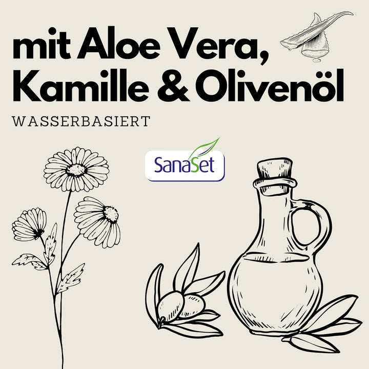 SanaSet Baby Feuchttücher - sanftes Toilettenpapier/Spucktücher mit Aloe Vera, Kamille & Olivenöl fü