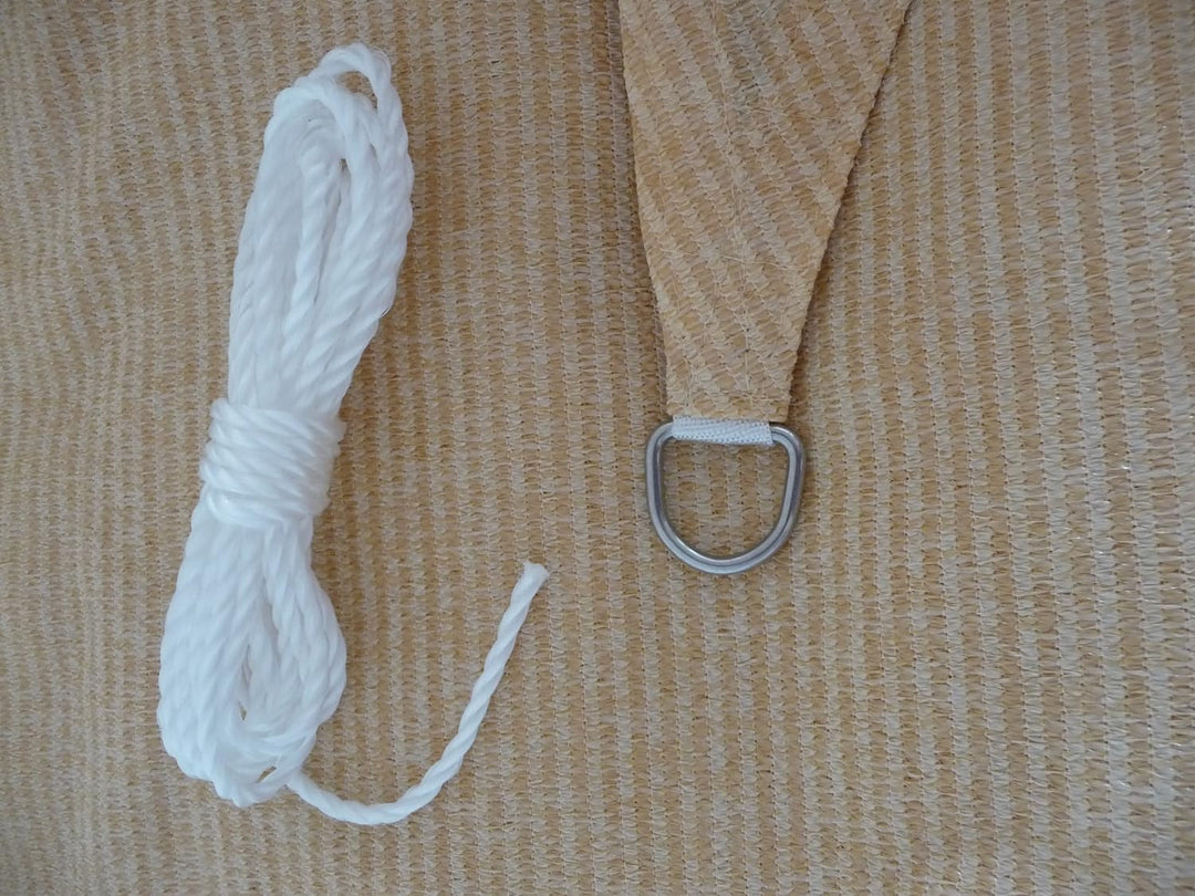 point-garden Sonnensegel Sonnenschutz Sonnendach Dreieck 5m x 5m x 5m beige