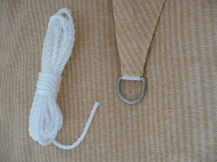 point-garden Sonnensegel Sonnenschutz Sonnendach Dreieck 5m x 5m x 5m beige