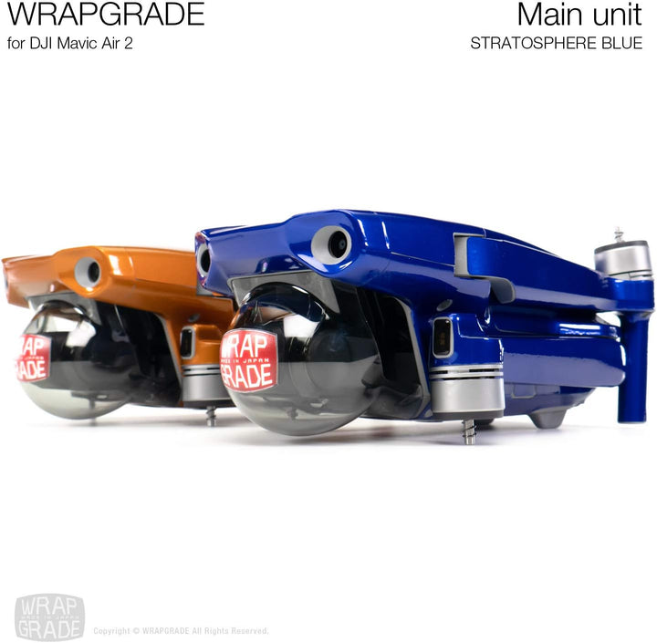 Wrapgrade Main Unit Skin kompatibel mit DJI Mavic Air 2 (Stratosphere Blue)